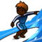 Person Surfing - Black emoji on Emojidex